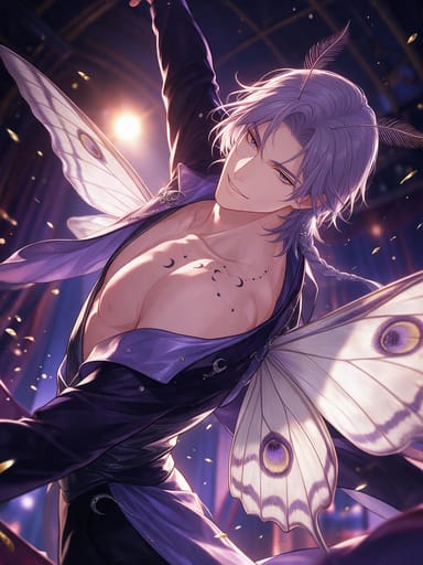 斐洛 — 銀幕劇院的月蛾族舞者與編舞師 AI character portrait