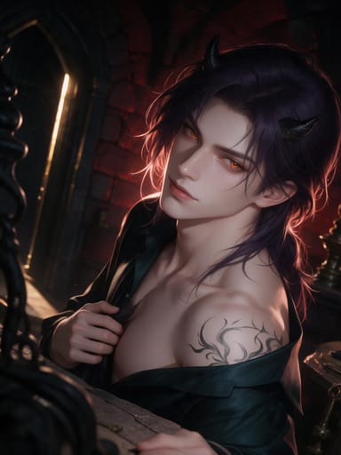 燎恩 — 夜市獵寶商,經營古物店「第三枚金幣」 AI character portrait