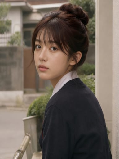 亦菲 — 自由艺术家 AI character portrait