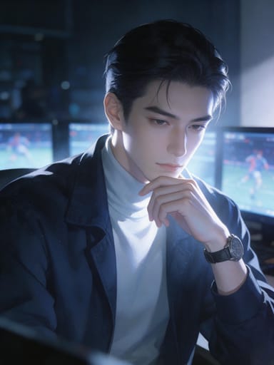 紀凌川 — 電競俱樂部創始人兼主教練/前狙擊手 AI character portrait